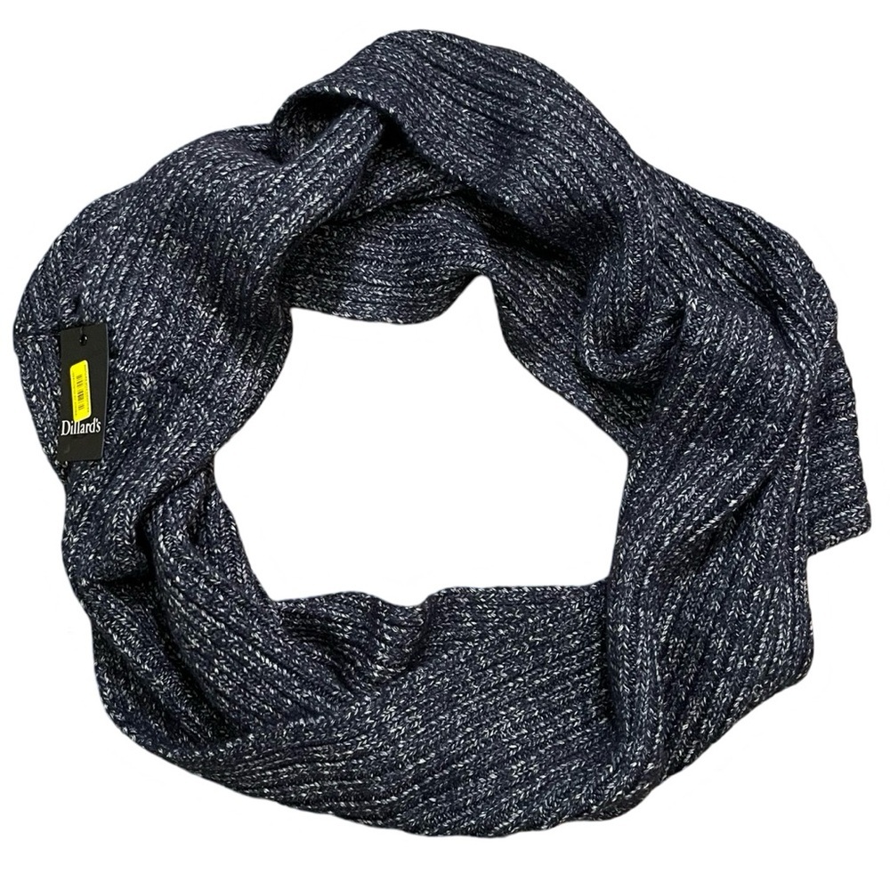❄️ Dillard's Infiniti Neck Scarf | Women's | Navy Blue | Wool Blend | New!